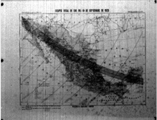 Trayectoria del eclipse total de sol de 1923.